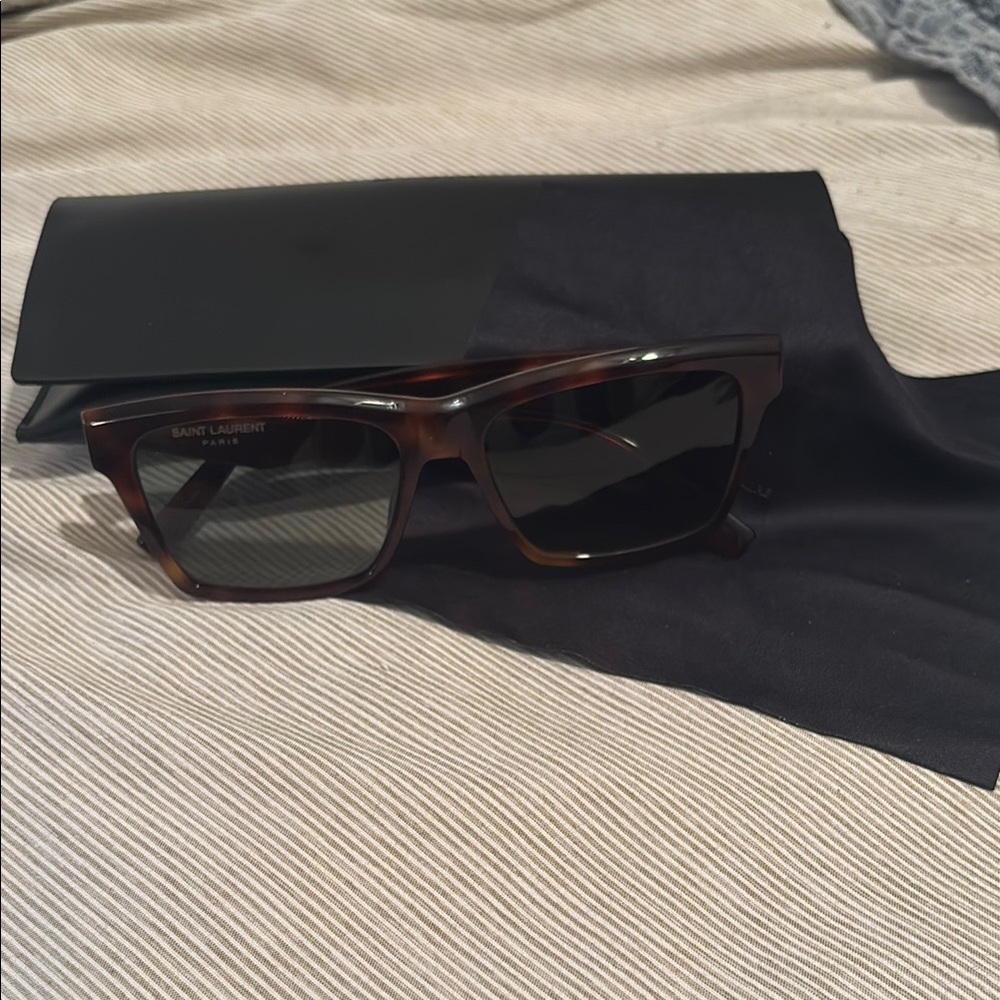 Saint Laurent Tortoise Shell Sunglasses